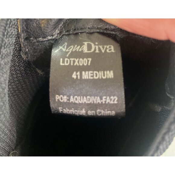 NWT AQUA DIVA 10 Savannah Chelsea Waterproof Ankle Boot Leather Insulated Black - Picture 4 of 16